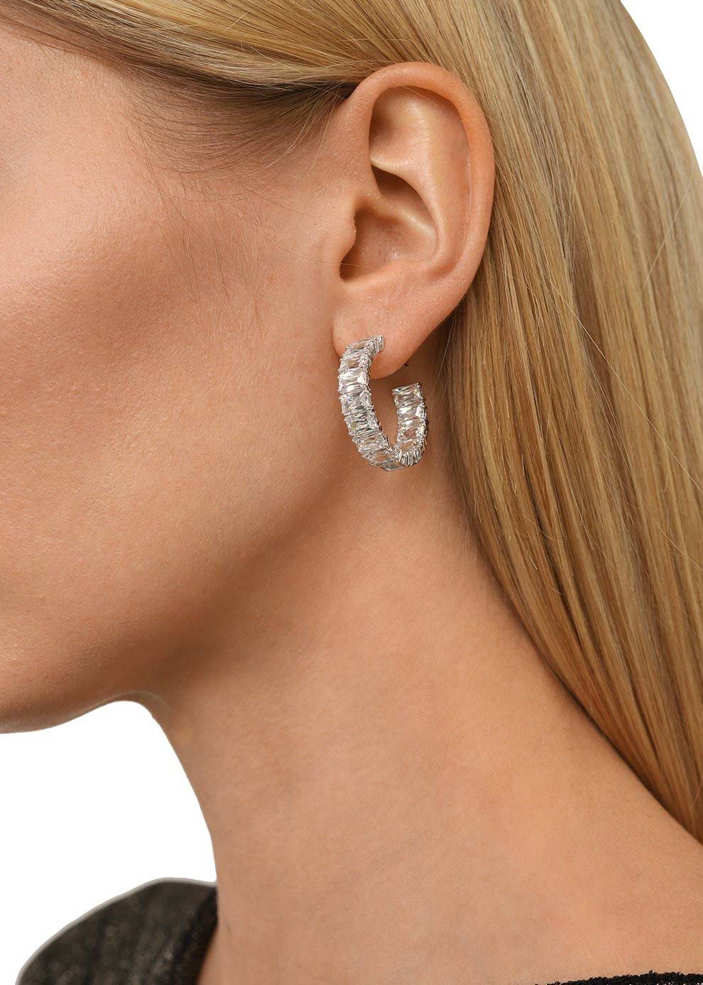 Серьги полукольца Swarovski Millenia 5612673 Серьги полукольца Swarovski Millenia 5612673