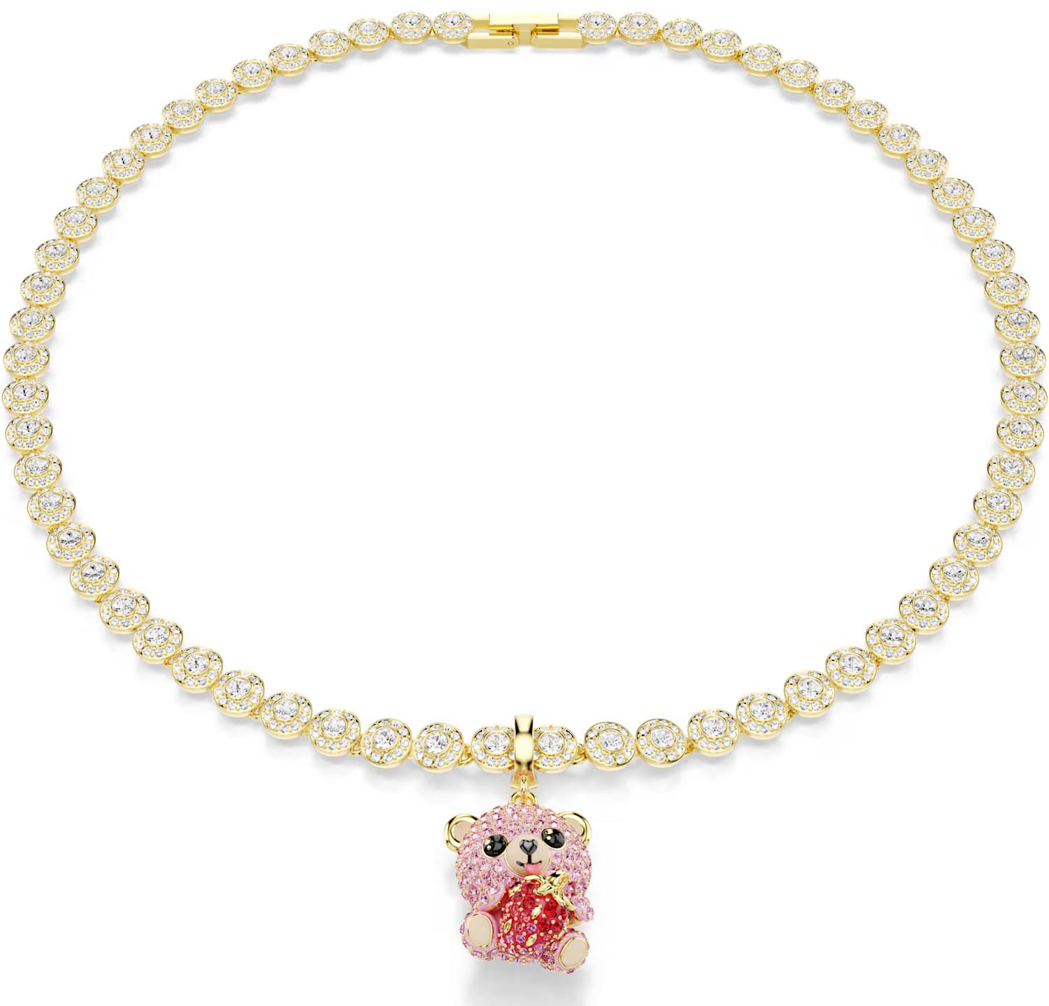 Подвеска шарм ''Мишка с клубникой'' Swarovski Idyllia 5738357