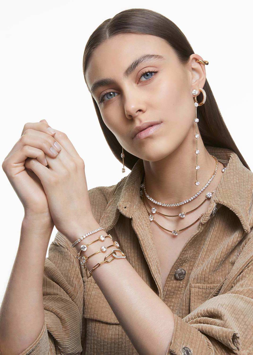 Серьги кольца Swarovski Dextera 5618305