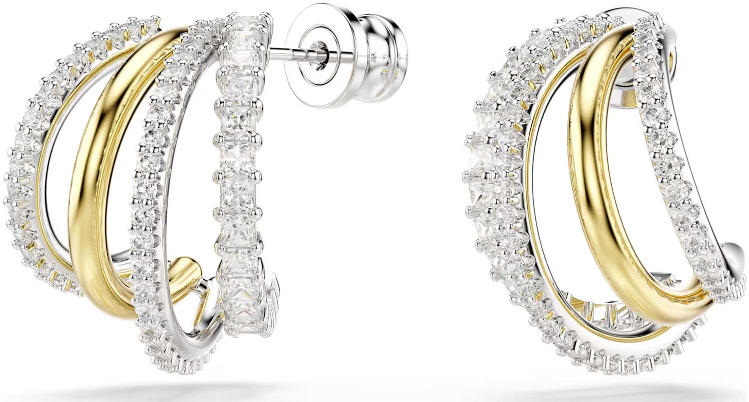 Серьги полукольца Swarovski Hyperbola 5689718 Серьги полукольца Swarovski Hyperbola 5689718