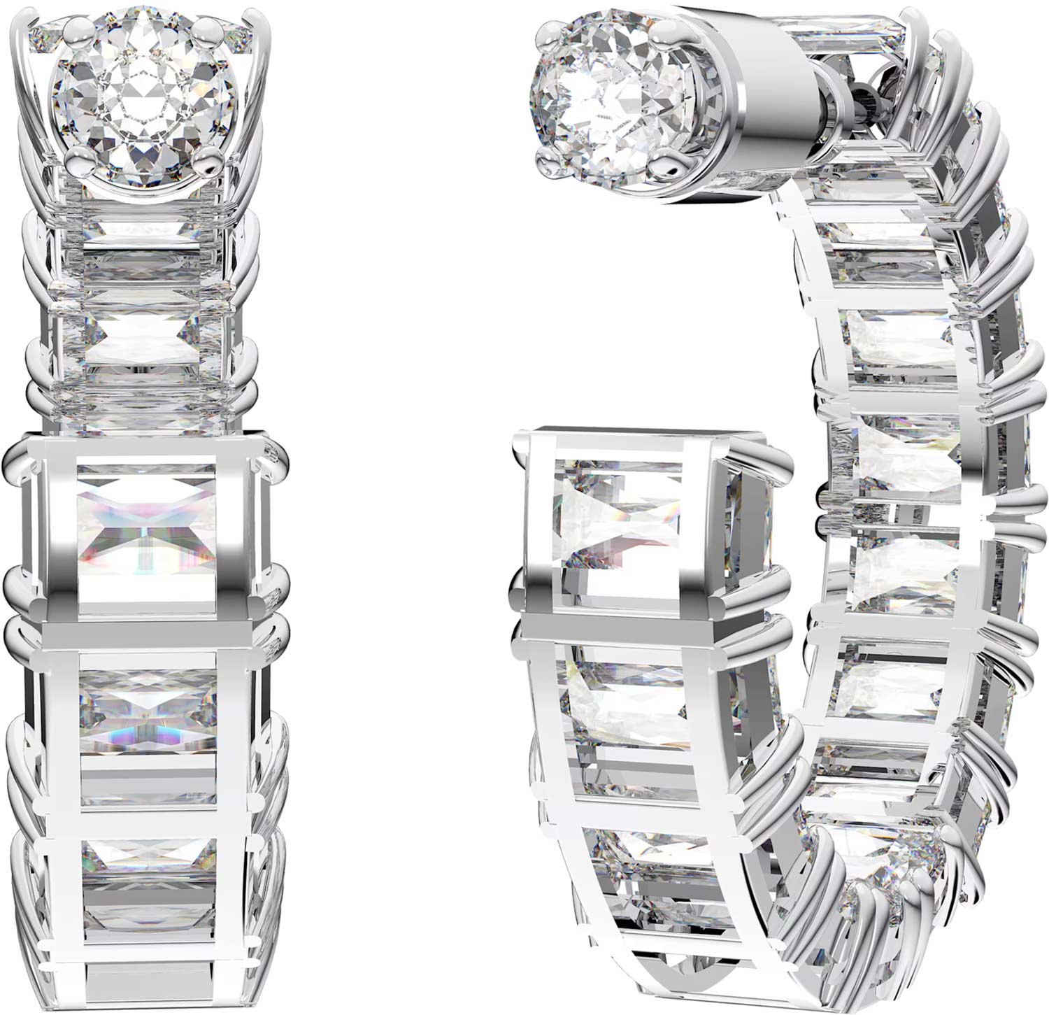 Серьги полукольца Swarovski Millenia 5612673 Серьги полукольца Swarovski Millenia 5612673