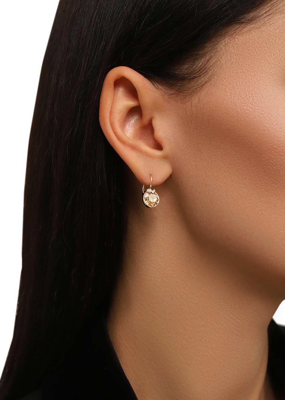 Серьги круглые Swarovski Bella 5662093 Серьги круглые Swarovski Bella 5662093