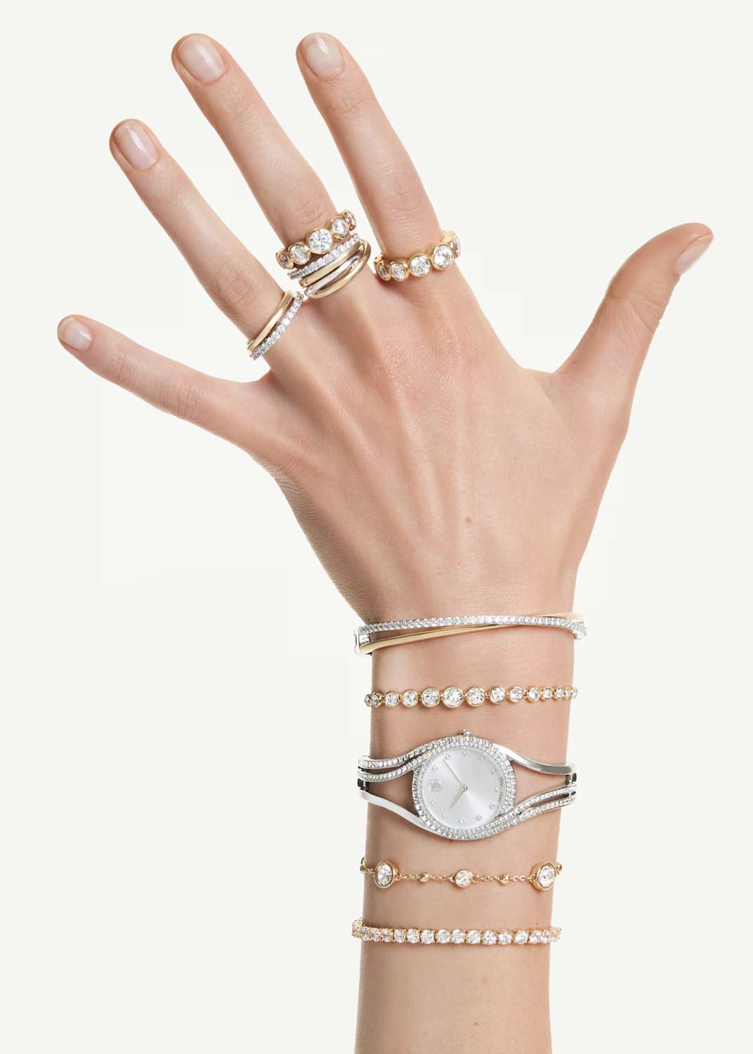 Наборное кольцо Swarovski Hyperbola 5740413 Наборное кольцо Swarovski Hyperbola 5740413