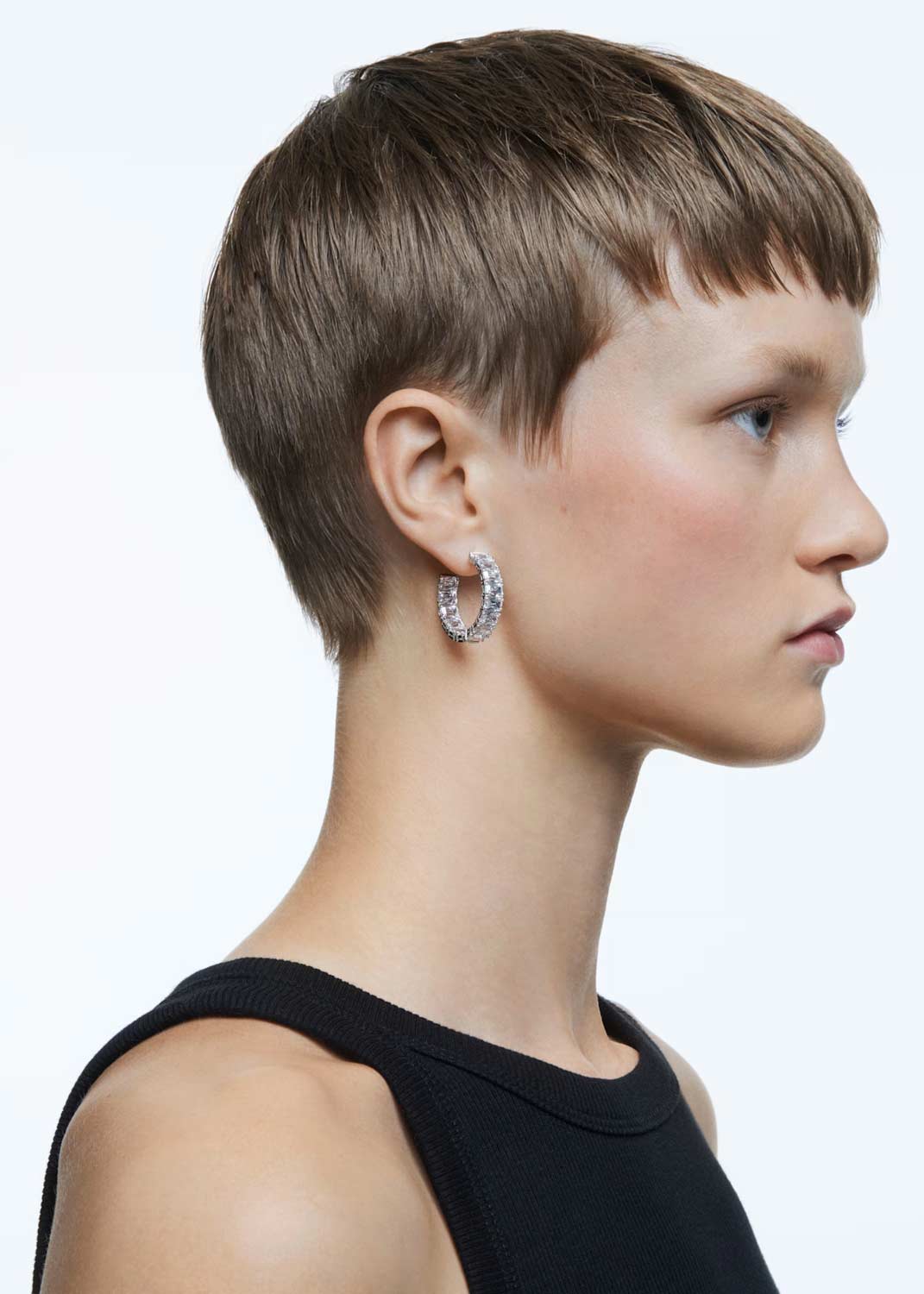 Серьги полукольца Swarovski Millenia 5612673 Серьги полукольца Swarovski Millenia 5612673