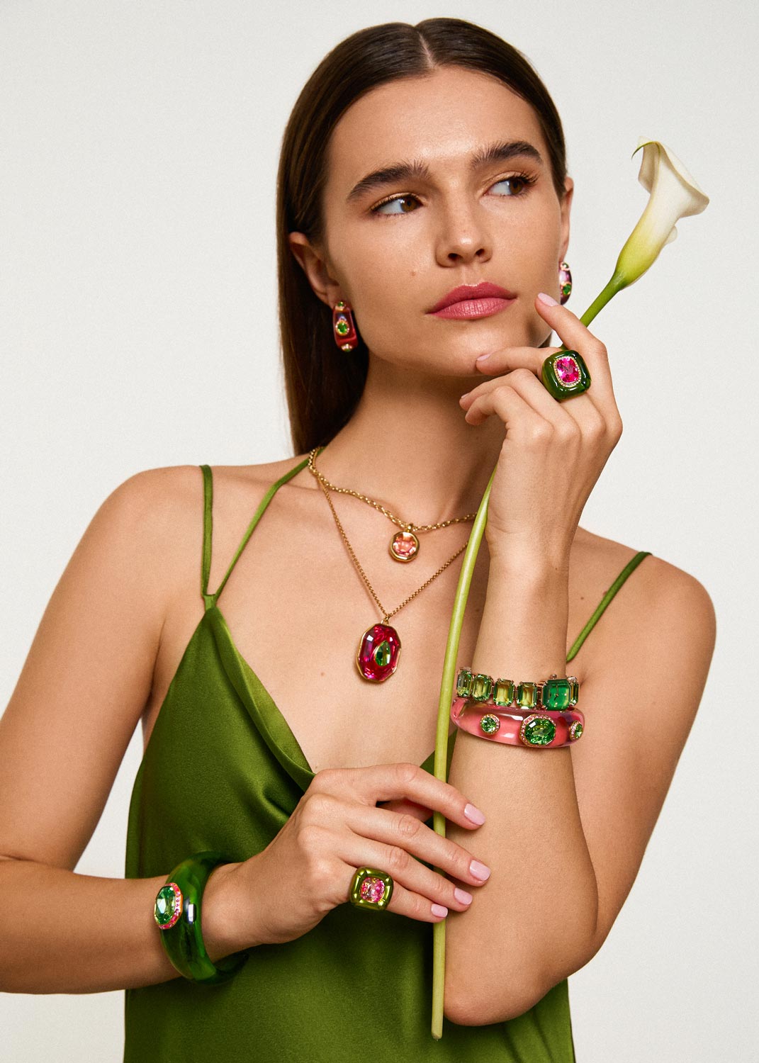 Серьги полукольца Swarovski Dulcis 5719112