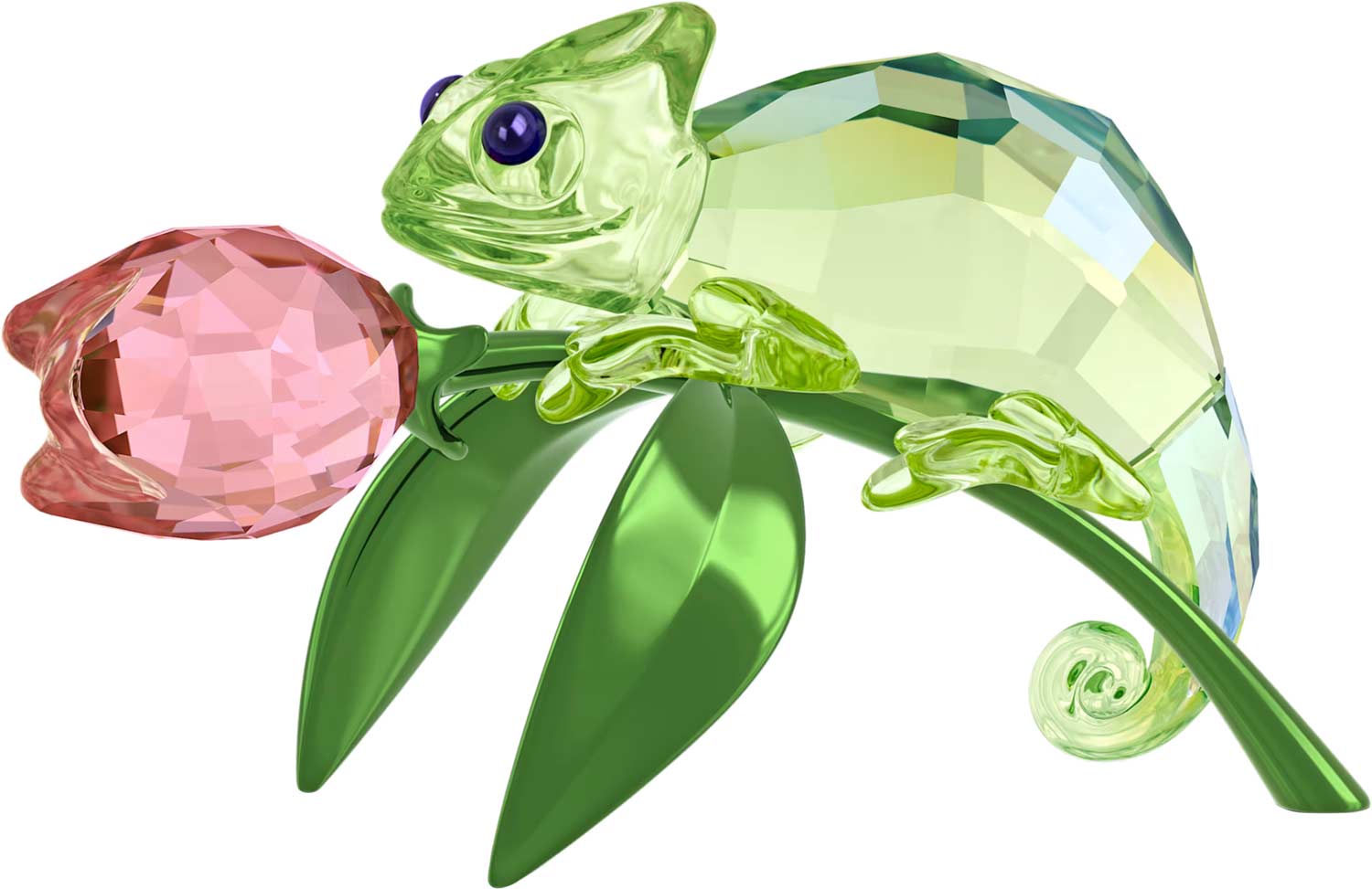 Фигурка ''Хамелеон и тюльпан'' Swarovski Idyllia 5719811 с лаком