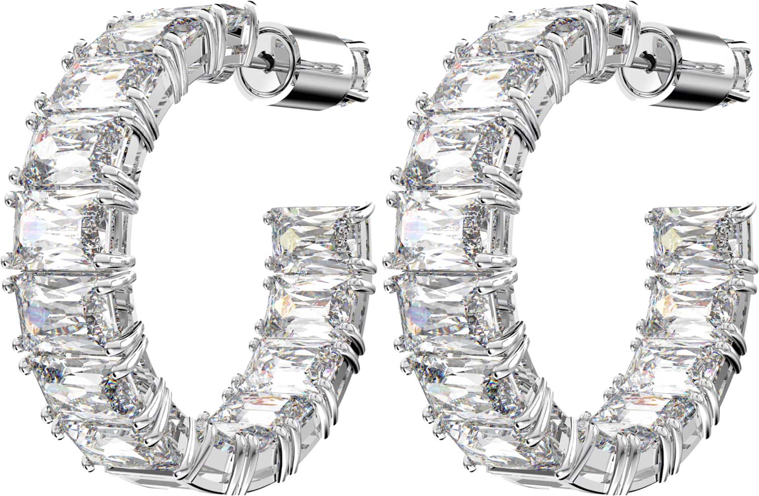 Серьги полукольца Swarovski Millenia 5612673 Серьги полукольца Swarovski Millenia 5612673