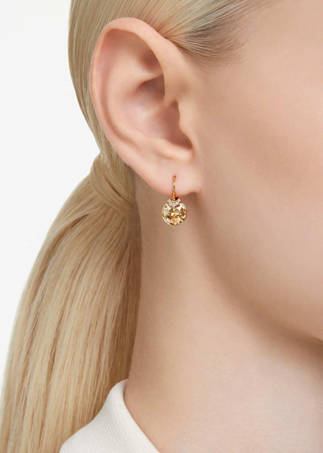Серьги круглые Swarovski Bella 5662093 Серьги круглые Swarovski Bella 5662093