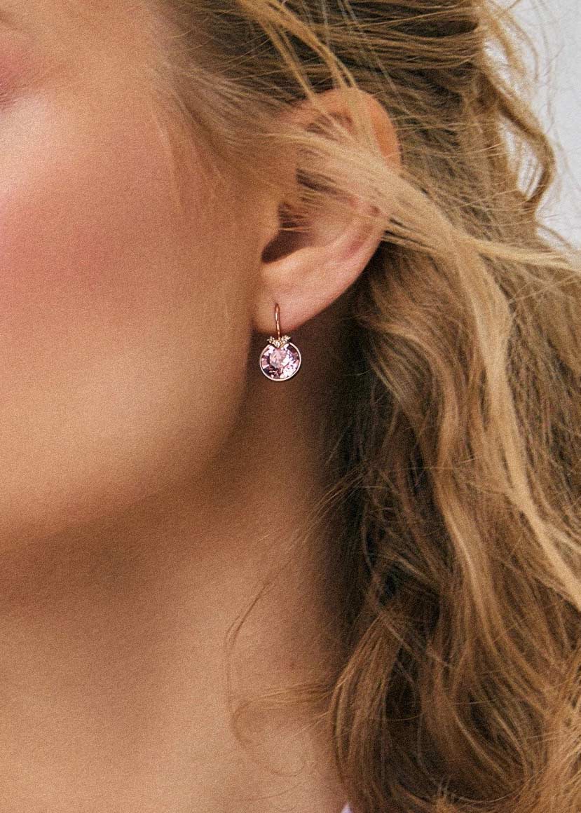 Серьги круглые Swarovski Bella 5662114 Серьги круглые Swarovski Bella 5662114