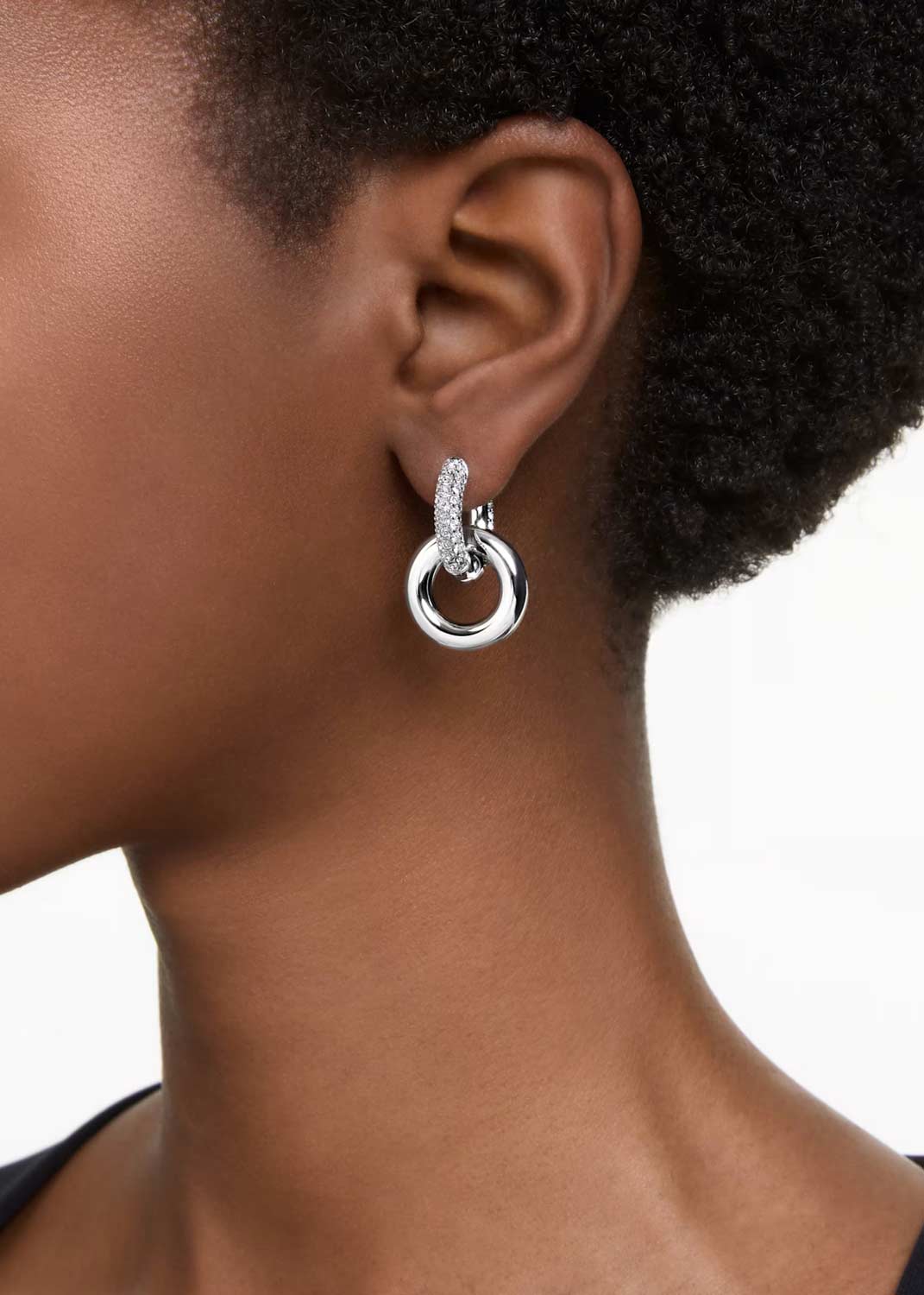 Серьги круглые Swarovski Dextera 5671807