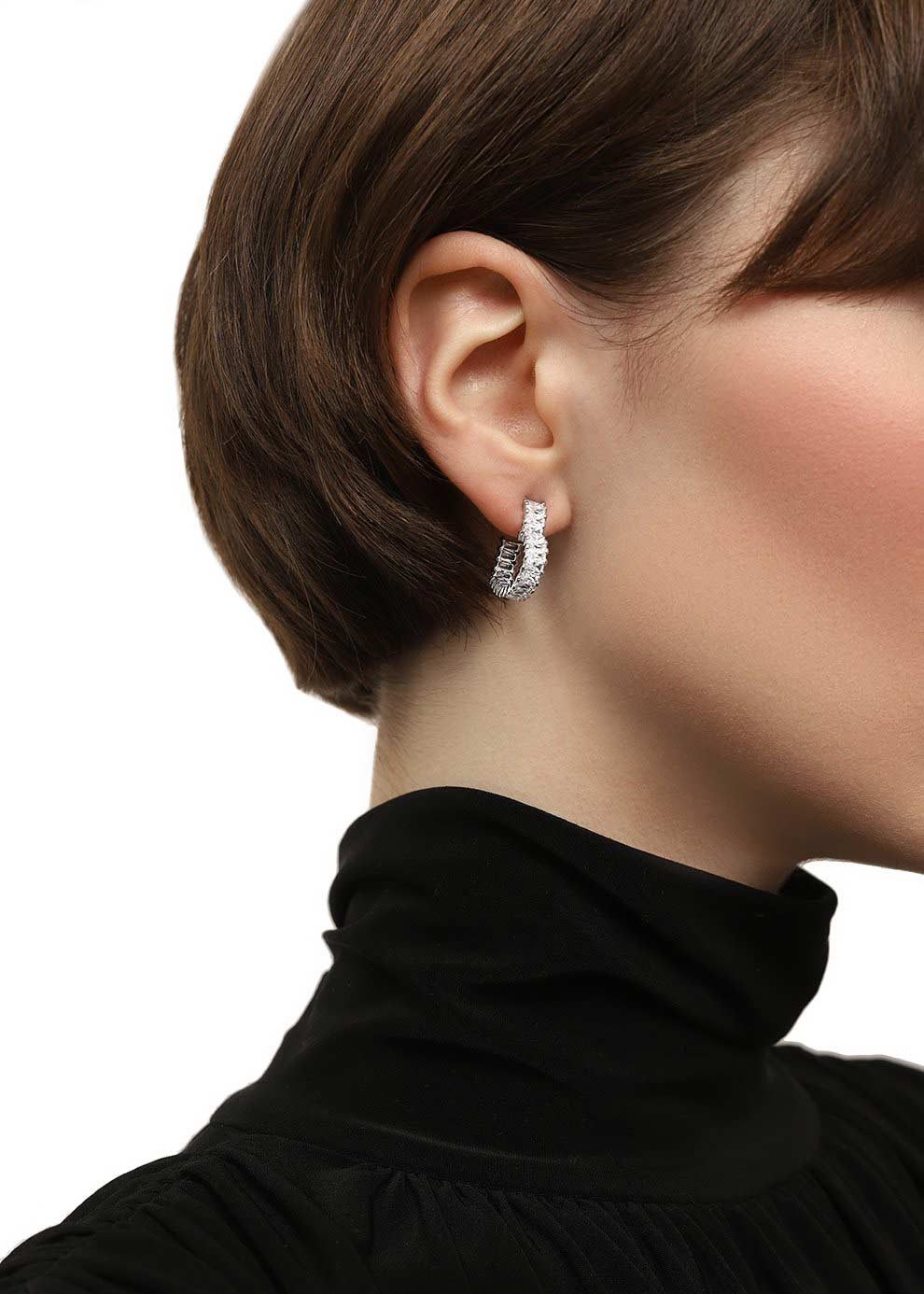 Серьги полукольца Swarovski Matrix 5653170