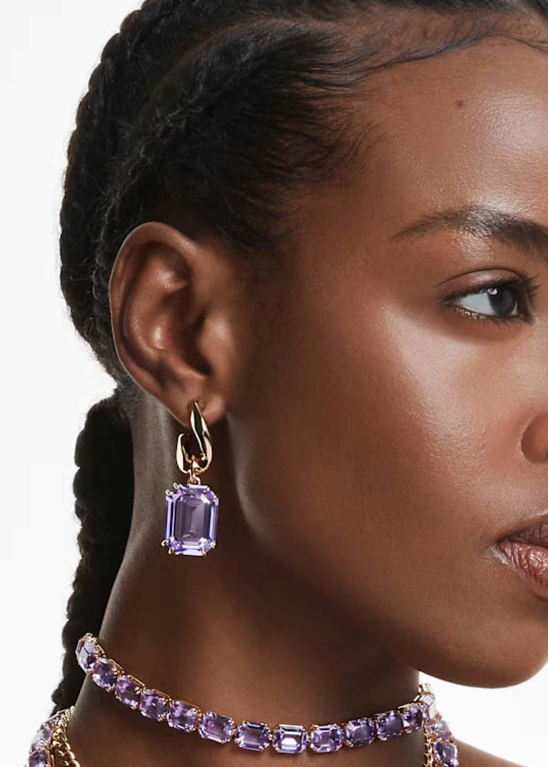 Серьги полукольца с подвесками Swarovski Millenia 5694784 Серьги полукольца с подвесками Swarovski Millenia 5694784