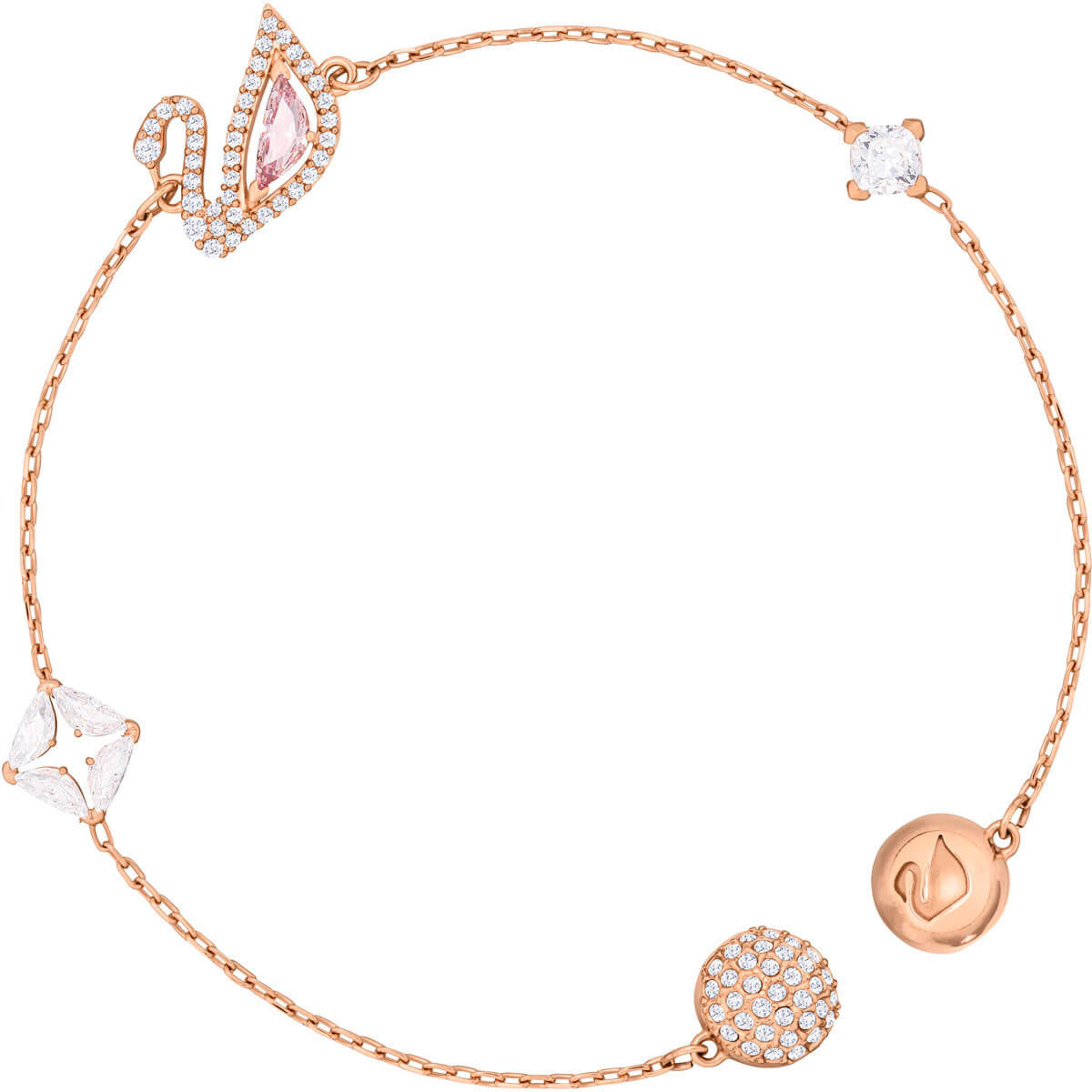 Браслет цепь Swarovski Swan 5485876 (S) Браслет цепь Swarovski Swan 5485876 (S)